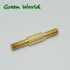 Green World 1pc/Lot Solid Brass Adapter,Double Male Thread| |