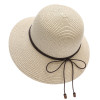 Wide Brim Bowknot Ribbon Straw Sun Hats for Women Girls Summer UV