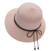 Wide Brim Bowknot Ribbon Straw Sun Hats for Women Girls Summer UV