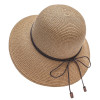 Wide Brim Bowknot Ribbon Straw Sun Hats for Women Girls Summer UV