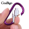 Climbing Snap Hook Carabiner Clip Button D Ring Buckle Spring Paracord