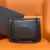 2023 New Women's Bag Leather Handheld Messenger bag Fashion Leisure Vintage Wrinkle Chain One Shoulder Crossbody Underarm Bag