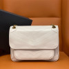 2023 New Women's Bag Leather Handheld Messenger bag Fashion Leisure Vintage Wrinkle Chain One Shoulder Crossbody Underarm Bag