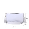 Casual Ladies Crossbody Bags Nylon Chain Bag Women Vintage Black Shoulder Bags Girls Street Armpit Bag Solid Color Handbags 2022