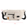Large Capacity Waist Bag Warterproof Nylon Fanny Pack For Women And Men Street Big Casual Chest Bag Banana Waist Pack Couple Bag
