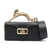 High Grade Handbags For Women Metal Handle Black Leather Famous Brand Designer Crossbody Bag Fashion Chic Trend Shoulder Bag