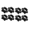 4 Pairs Dumbbell Hex Nut,Dumbbell Rod Nut,Spinlock Collars For