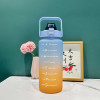2 Liters Water Bottle Large Capacity Motivational Drinking Bottle