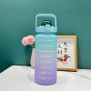 2 Liters Water Bottle Large Capacity Motivational Drinking Bottle