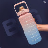 2 Liters Water Bottle Large Capacity Motivational Drinking Bottle