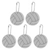 5Pcs Volleyball Reflective Pendant Keychain Exercise Part Volleyball