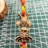 1pc Owl Knife Beads Pendant DIY Personality Flashlight Keychain Hang