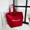 2023 New Simple Large-capacity Shoulder Bag Female Candy-colored Trendy Handbag Niche Canvas Tote Wholesale