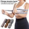 Leopard Print Yoga Pull Band Fitness Exercise Strength Training Body