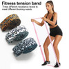 Leopard Print Yoga Pull Band Fitness Exercise Strength Training Body