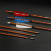 6/12pc Wood Skin Pure Carbon Arrows 32 inch Spine 350 400 450 500 550