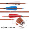 6/12pc Wood Skin Pure Carbon Arrows 32 inch Spine 350 400 450 500 550