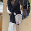 2023 New Korean Style  Bag for Women Ladies Japanese Style Shoulder Bag  Transparent Crossbody Bag Student Sling