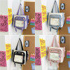 2023 New Shoulder Bag Harajuku  Large Capacity Nylon Handbag Student Crossbody Bags for Women Zipper Closure Bookbag