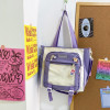 2023 New Shoulder Bag Harajuku  Large Capacity Nylon Handbag Student Crossbody Bags for Women Zipper Closure Bookbag
