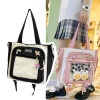 2023 New Shoulder Bag Harajuku  Large Capacity Nylon Handbag Student Crossbody Bags for Women Zipper Closure Bookbag
