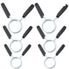 6pcs Barbell Clamps Bar Spring Clips for Gym Powerlifting Cross Fit