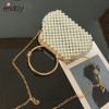 Luxury Pearl Bride Party Evening Clutch Shell Bag Women Wedding Purses And Handbags Chain Small Shoulder Bag White Sac A Main