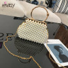 Luxury Pearl Bride Party Evening Clutch Shell Bag Women Wedding Purses And Handbags Chain Small Shoulder Bag White Sac A Main