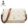 FOXER Women Messenger Bag PVC Flap Crossbody Shoulder Bags Female Fashion PU Leather Card Holder Lady Purse Small Gift for Girls
