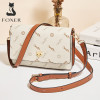 FOXER Women Messenger Bag PVC Flap Crossbody Shoulder Bags Female Fashion PU Leather Card Holder Lady Purse Small Gift for Girls