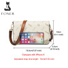 FOXER Women Messenger Bag PVC Flap Crossbody Shoulder Bags Female Fashion PU Leather Card Holder Lady Purse Small Gift for Girls