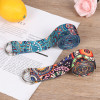 1PC D Ring Belts Yoga Strap Fitness Rope Colored Printed Adjustable