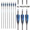 6-12pcs Id6.2mm Pure Carbon Arrows Spine 250 300 340 400 500 600 700