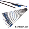 6-12pcs Id6.2mm Pure Carbon Arrows Spine 250 300 340 400 500 600 700