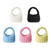 2023 New Women Summer Quilted Handbags Ladies Plicated Vacation Bag Fashion Shoulder Bag Female Puffer Tote Bags Casual Hobo