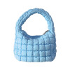 2023 New Women Summer Quilted Handbags Ladies Plicated Vacation Bag Fashion Shoulder Bag Female Puffer Tote Bags Casual Hobo