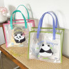 Xiuya Cute Shoulder Bag for Women Letter Panda Print Korean Style Handbag 2023 Summer New Korean Style Elegant Fashion Tote Bag