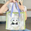 Xiuya Cute Shoulder Bag for Women Letter Panda Print Korean Style Handbag 2023 Summer New Korean Style Elegant Fashion Tote Bag