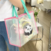 Xiuya Cute Shoulder Bag for Women Letter Panda Print Korean Style Handbag 2023 Summer New Korean Style Elegant Fashion Tote Bag