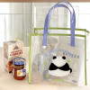 Xiuya Cute Shoulder Bag for Women Letter Panda Print Korean Style Handbag 2023 Summer New Korean Style Elegant Fashion Tote Bag