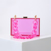 New Handbags Chain Crossbody Bags For Women Designer Jelly Purse Acrylic Shoulder Bag Ladies Candy Color Party Wallet Cute