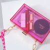 New Handbags Chain Crossbody Bags For Women Designer Jelly Purse Acrylic Shoulder Bag Ladies Candy Color Party Wallet Cute