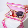 New Handbags Chain Crossbody Bags For Women Designer Jelly Purse Acrylic Shoulder Bag Ladies Candy Color Party Wallet Cute