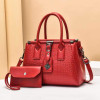 New Women Popular Single-Shoulder Bag Fashion Texture Handbag Composite Bag Crocodile Pattern Leather High Quality Crossbody Bag