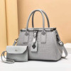 New Women Popular Single-Shoulder Bag Fashion Texture Handbag Composite Bag Crocodile Pattern Leather High Quality Crossbody Bag