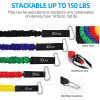 150lbs Winding Resistance Band Elastic Band Strength Training Rod