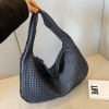 Woven Leather Bag 2023 Trend Fashion Luxury Designer Handbag handbags  Black Gray Blue Pink Brown Shoulder Tote Bag For Women
