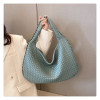 Woven Leather Bag 2023 Trend Fashion Luxury Designer Handbag handbags  Black Gray Blue Pink Brown Shoulder Tote Bag For Women