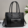 2023 Women Tote Handbag Large Capacity Fashion Texture Daily Shoulder Crossbody Bags Crocodile Pattern Leather Business Satchel
