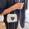 Heart Shoulder Bag Luxurious Contrast Ladies 2023 Summer Fashion Sweet Cool Chain Crossbody for Women Messenger Bag